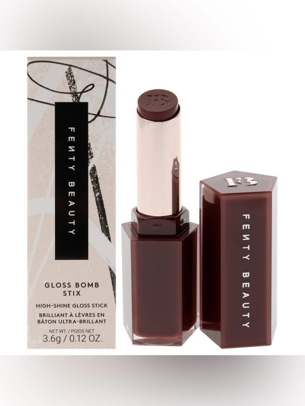 BRAND NEW Fenty Beauty Gloss Bomb Stix High-Shine Gloss Stick 09 Hot Chocolit